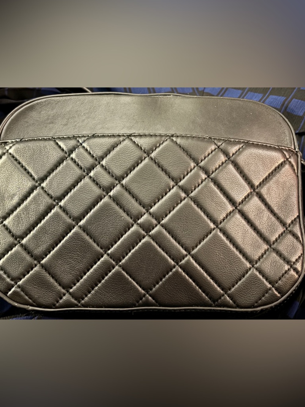 Kurt Geiger Black Quilted Leather Crossbody-Black Matte Hardware, NEW, R-$165 - Picture 4 of 14